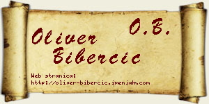 Oliver Biberčić vizit kartica